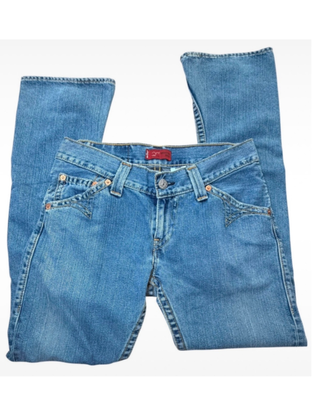vtg Women's Levi's Type 1 Western Bootcut Jeans, Size 28, Blue